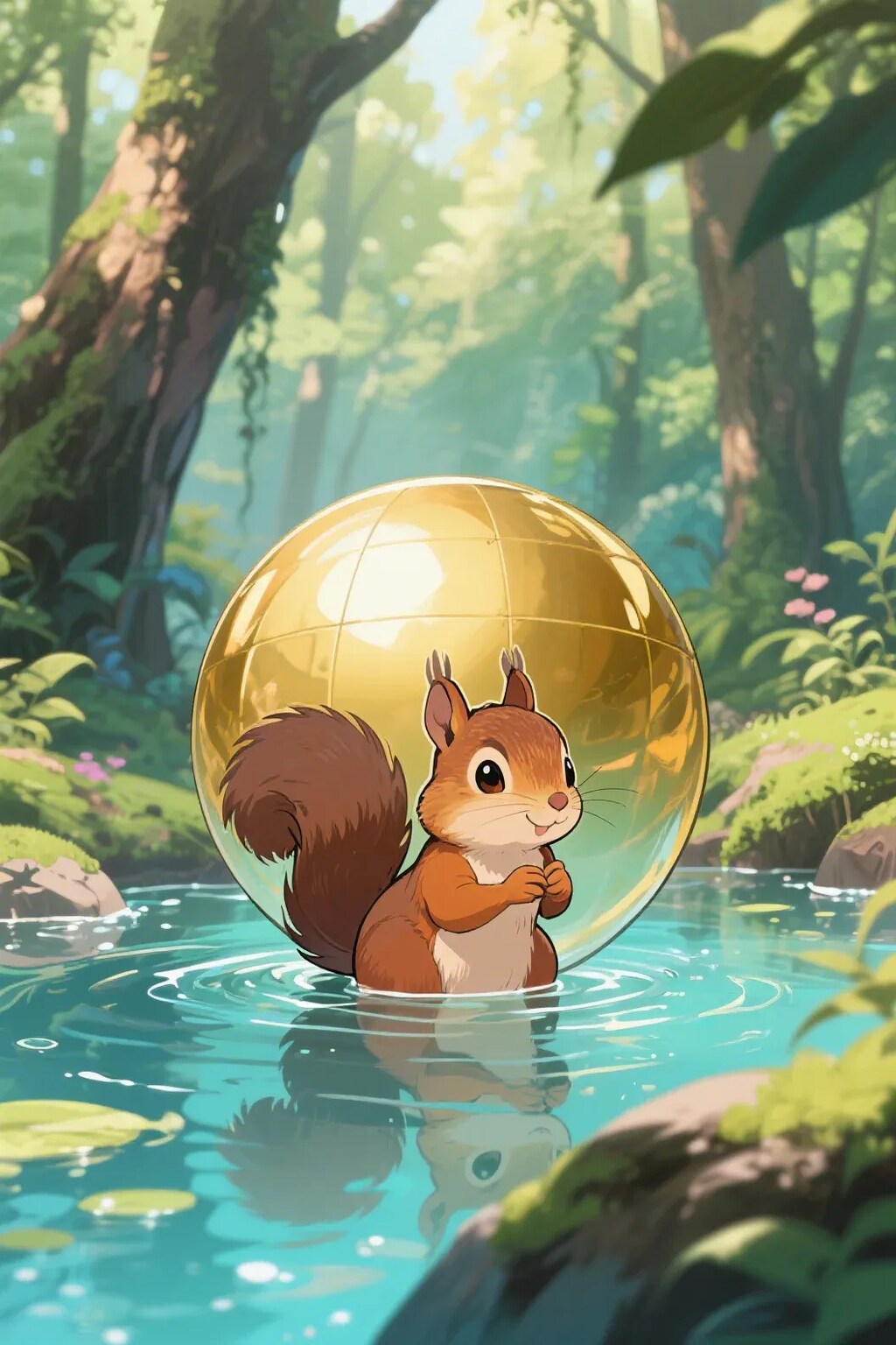 ゴールデンボールとリス