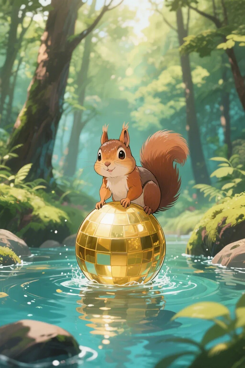 ゴールデンボールとリス