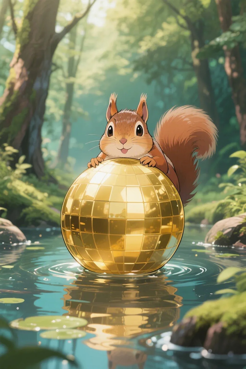 ゴールデンボールとリス