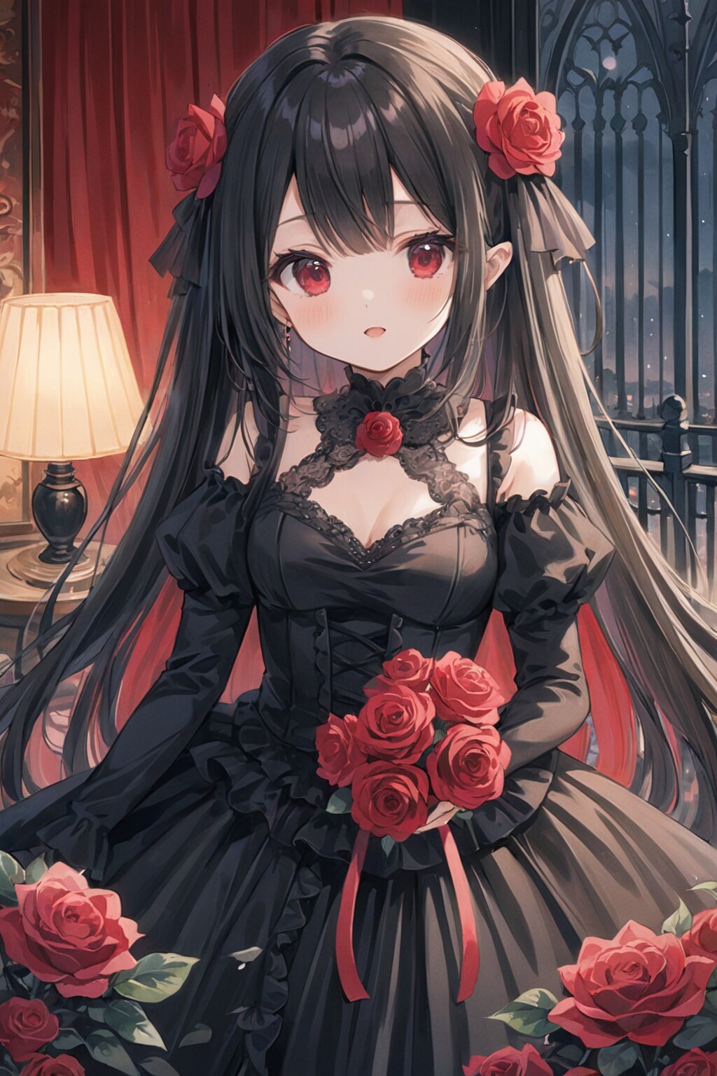 幼き頃の赤薔薇姫