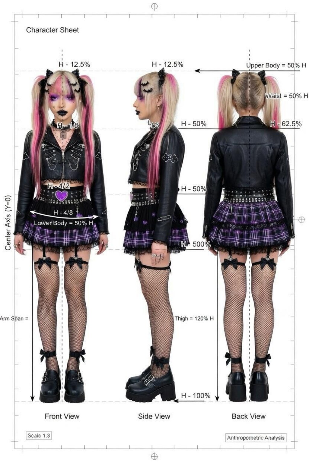「毒甘姫プロジェクト」キャラクターシート・衣装カタログ作成