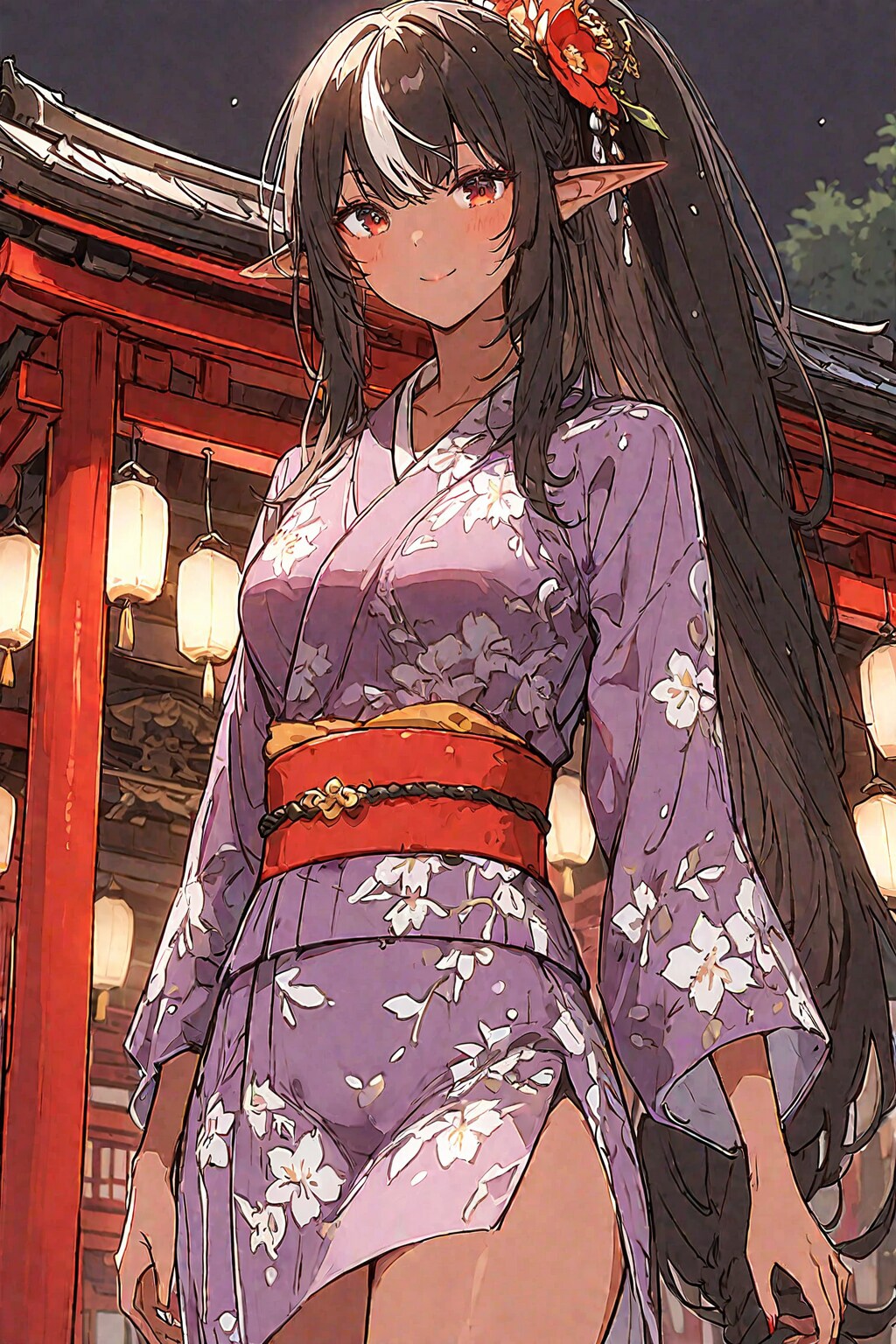 浴衣美人 | の人気AIイラスト・グラビア