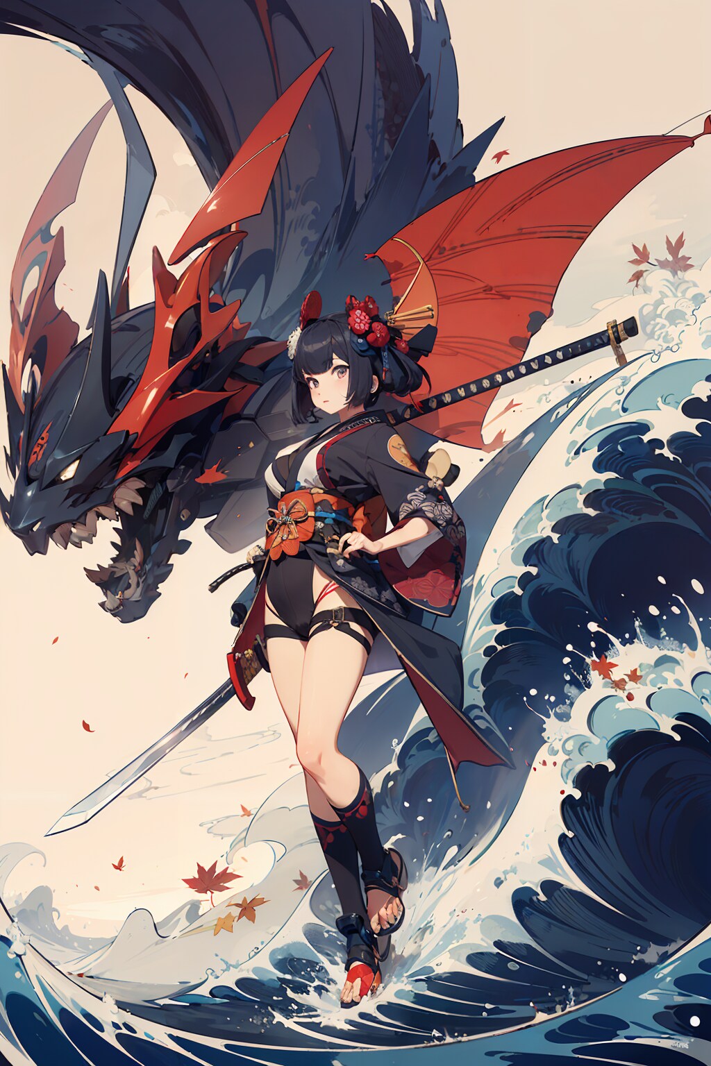 浮世絵風メカ娘2