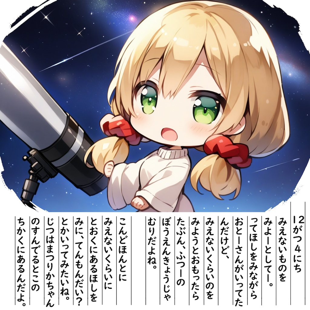 【絵日記】てんたいかんそくです