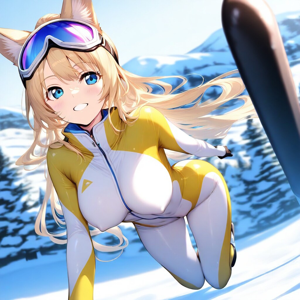 スキージャンプ・キツネっ娘さん