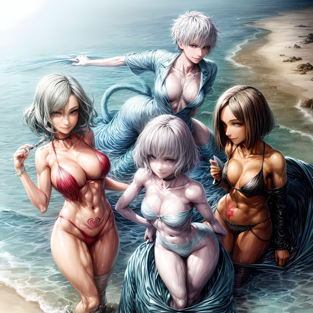 小悪魔な美少女たちが夏休みを楽しむビーチパラダイス