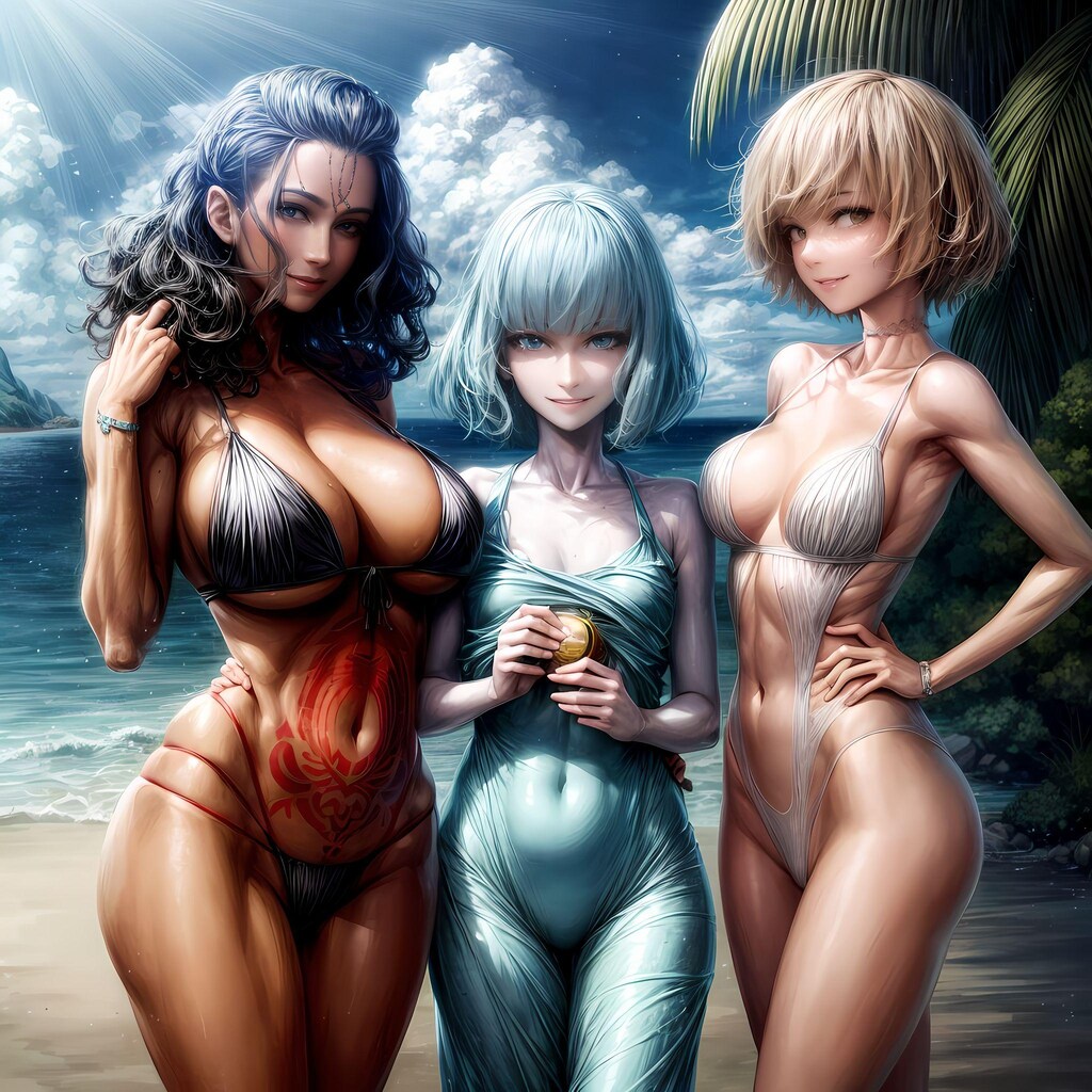 小悪魔な美少女たちが夏休みを楽しむビーチパラダイス