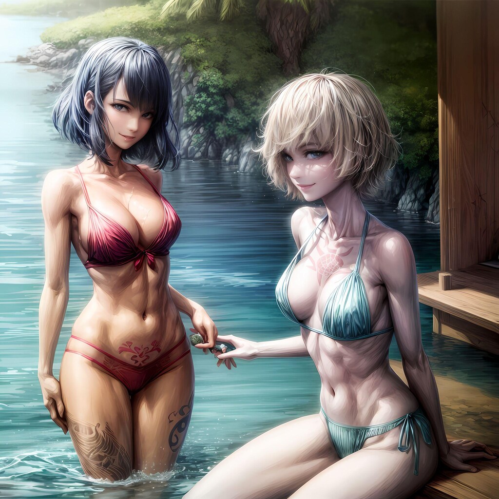 小悪魔な美少女たちが夏休みを楽しむビーチパラダイス