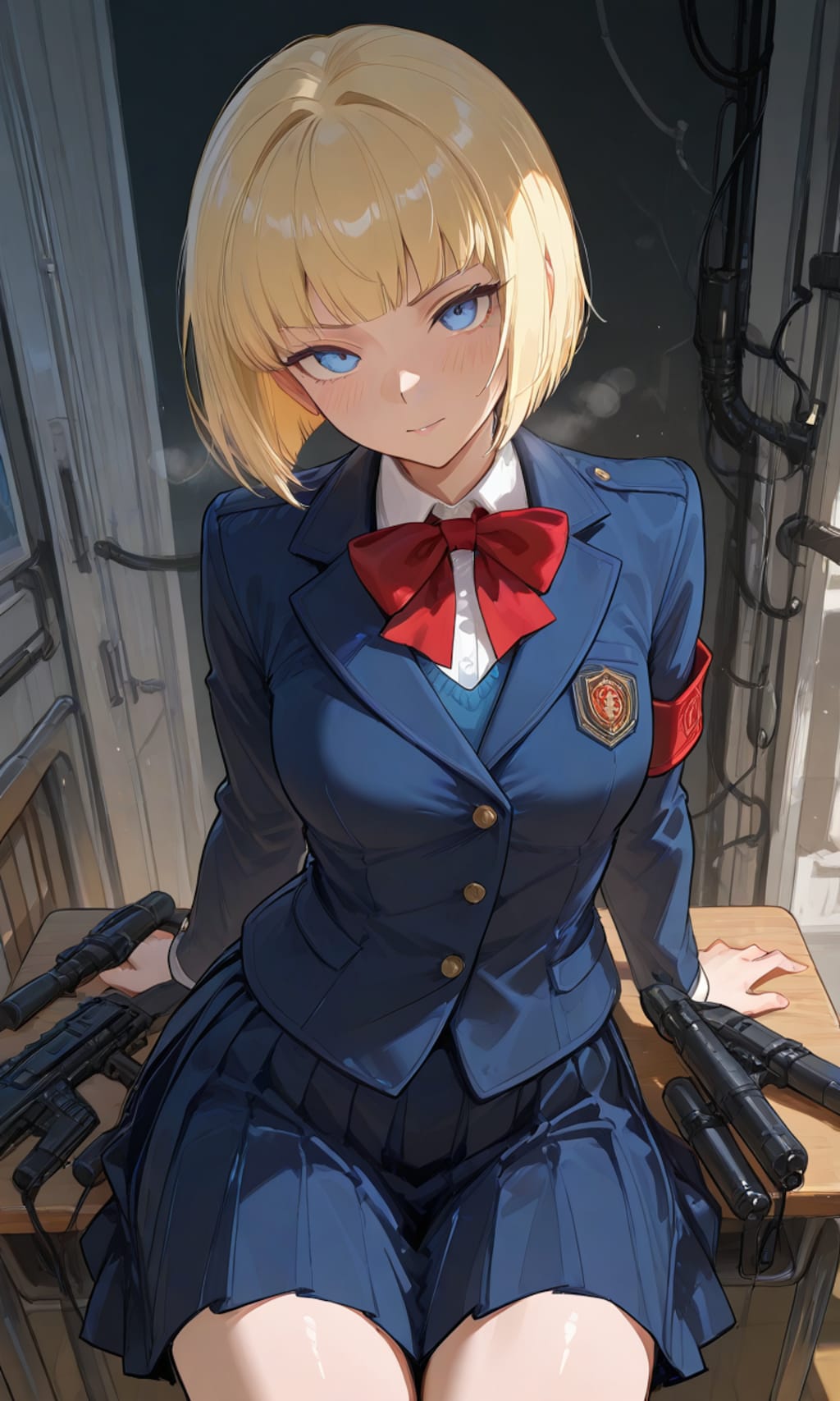 金髪のぱっつん少女