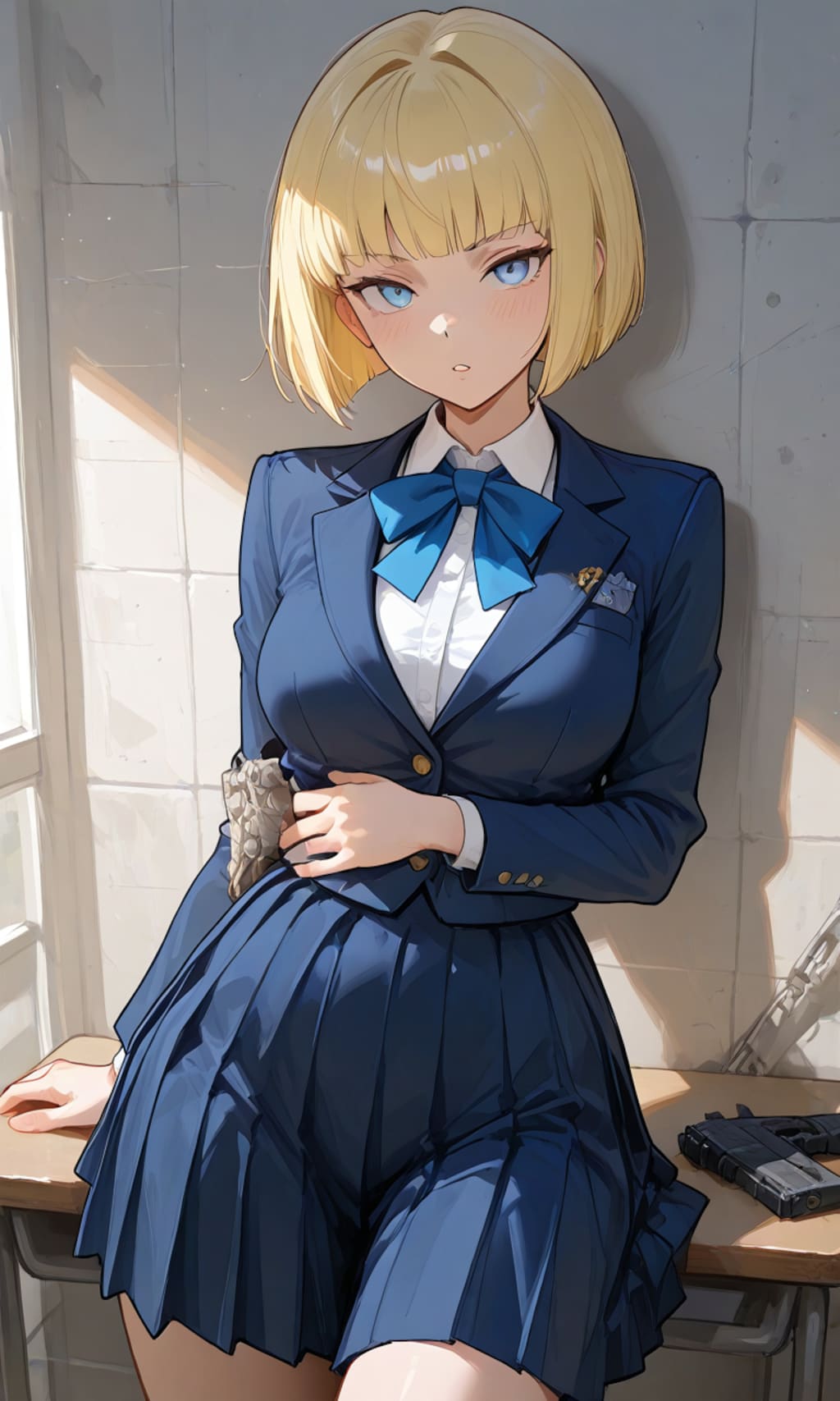 金髪のぱっつん少女