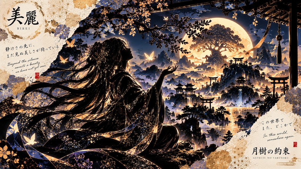 Getsuju no Yakusoku — The Promise of the Moon Tree  Beyond the silence, awaits a beauty we have not