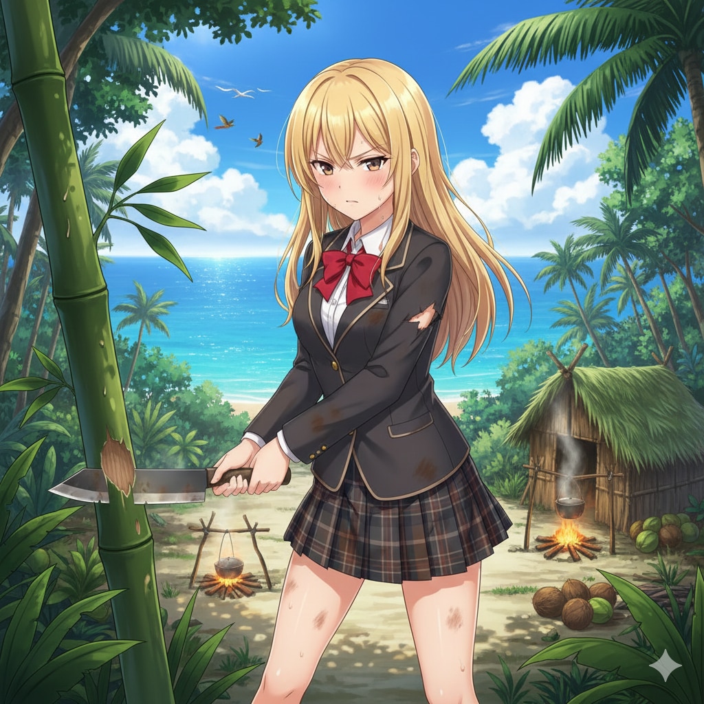 無人島サバイバルJK