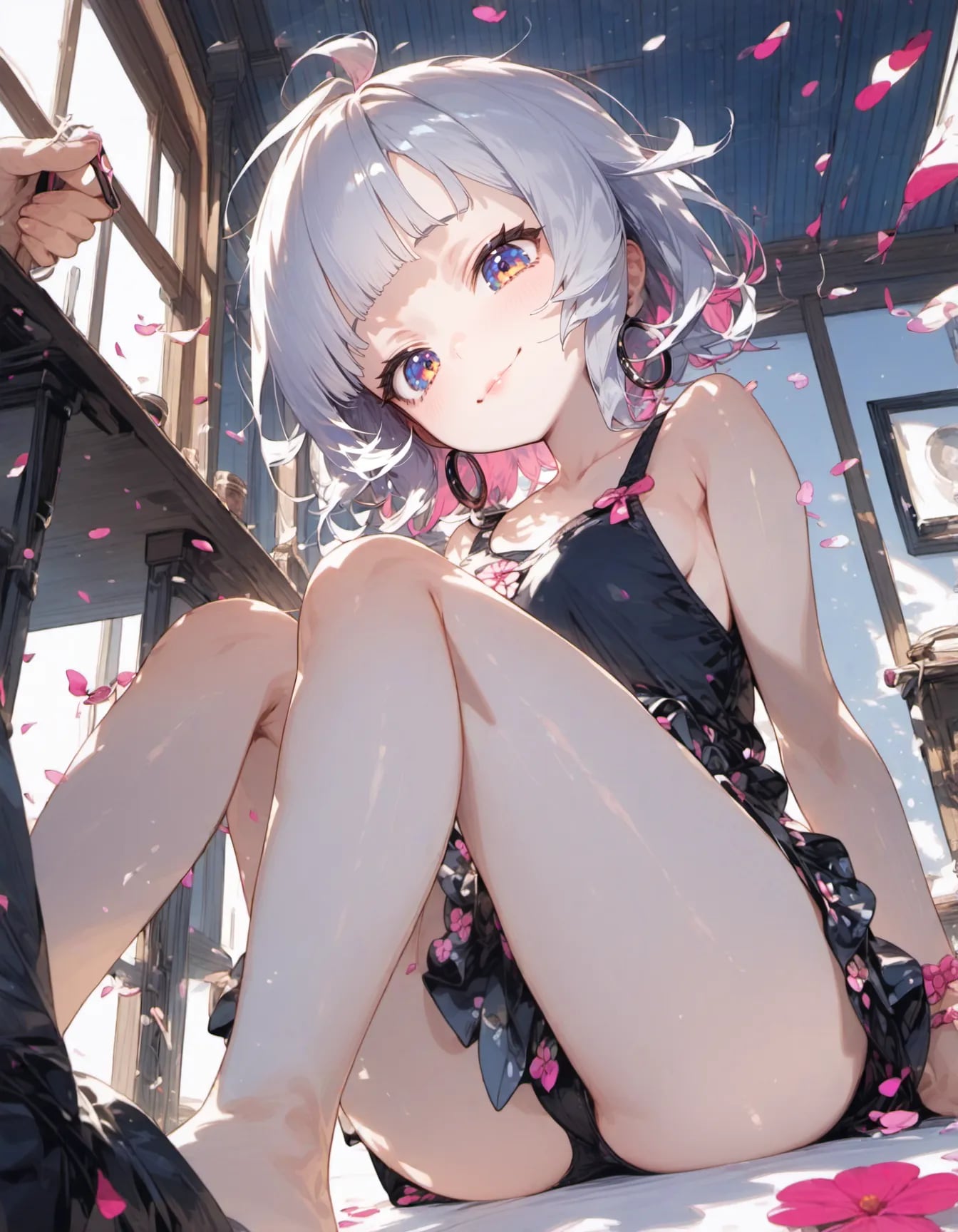 Petals in Her Smile