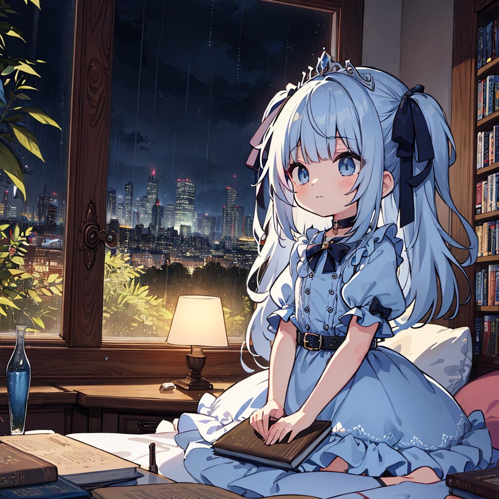 ランプと夜雨