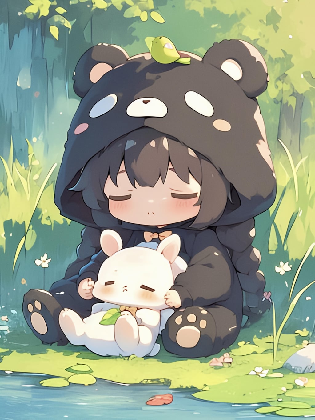 うさぎとくま娘🐾