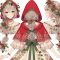 森の少女_赤ずきん風ドレス 2枚目