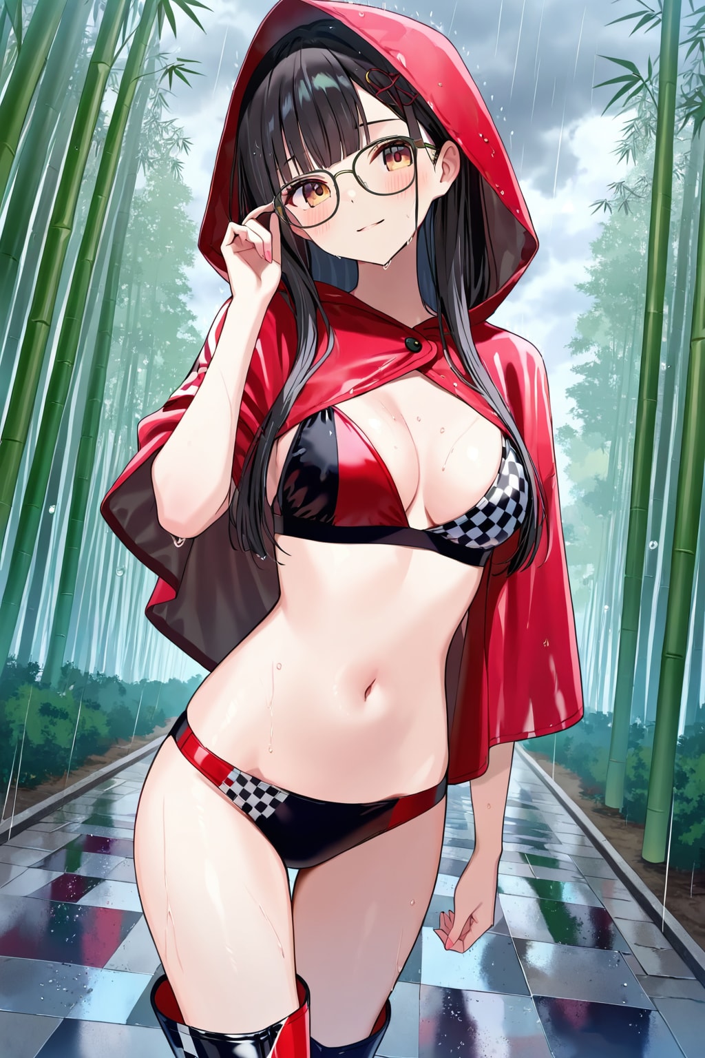 LILACでレインポンチョ①