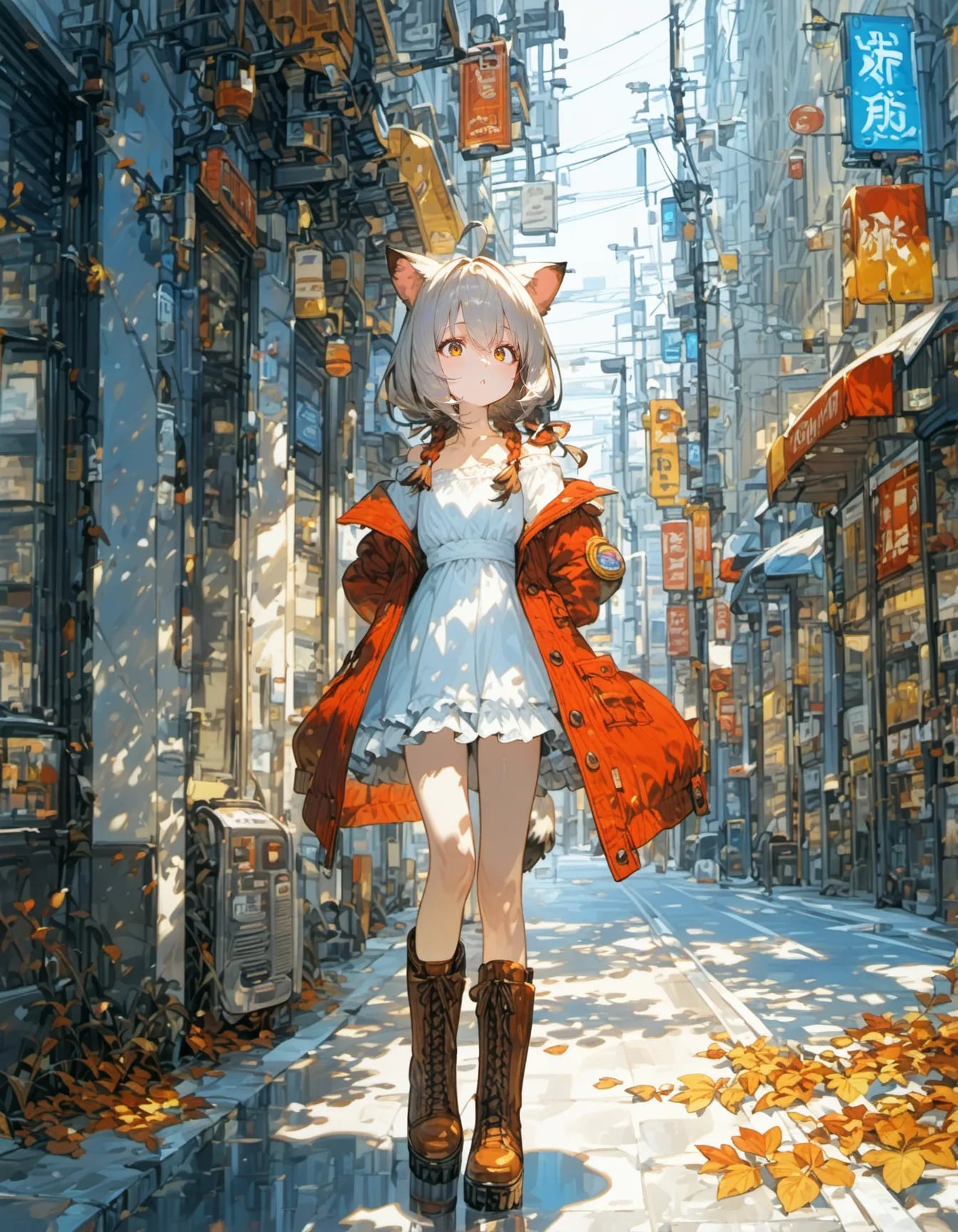 A Small Flame in the Endless City | の人気AIイラスト・グラビア