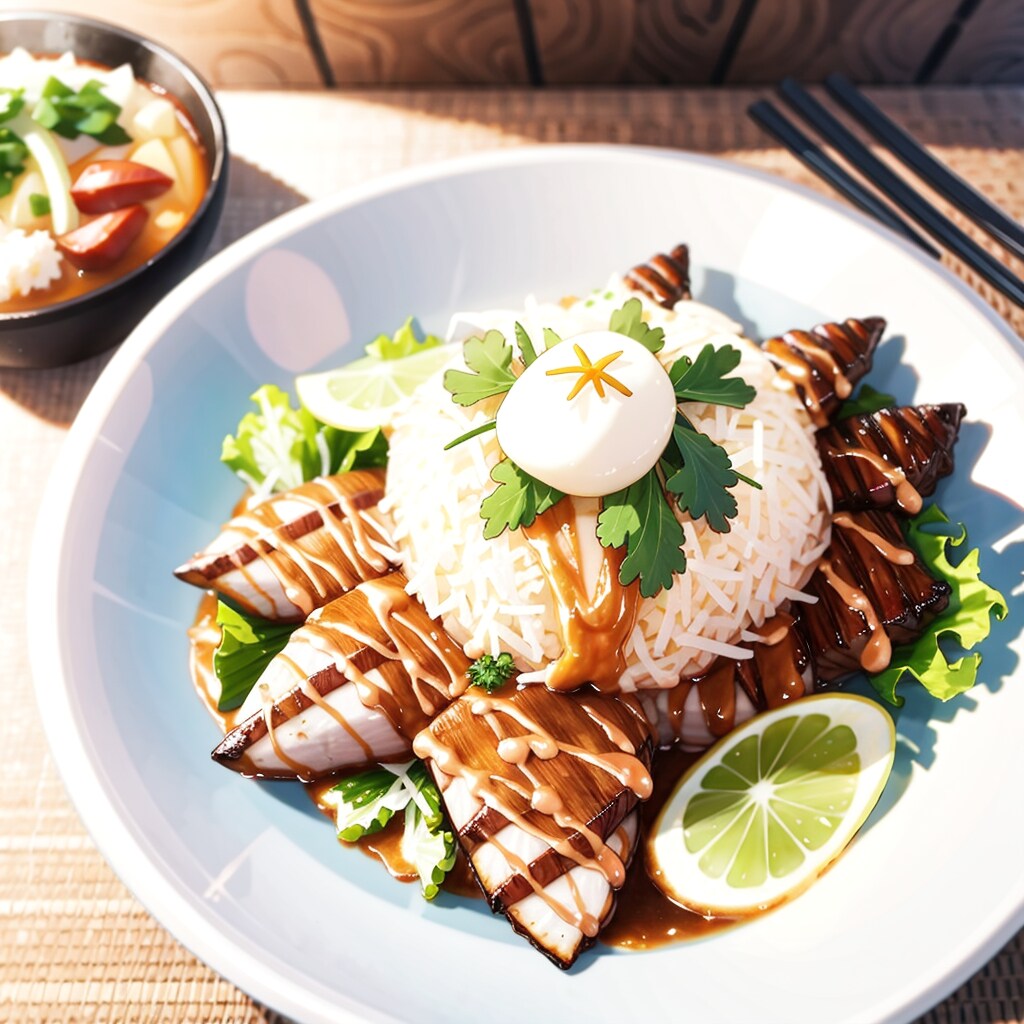 これ山かけとろろやない。ワンプレートランチとお汁ものや