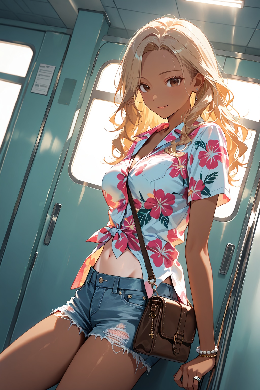 ハワイアンシャツのお姉さん♡