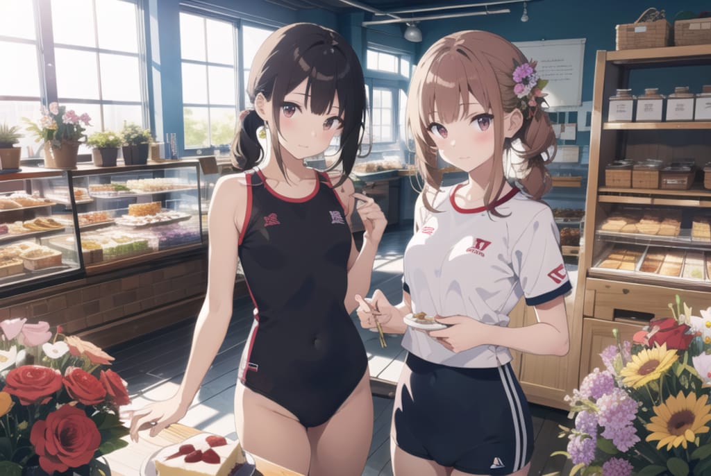 競泳少女と体操少女 : 2023.10.16