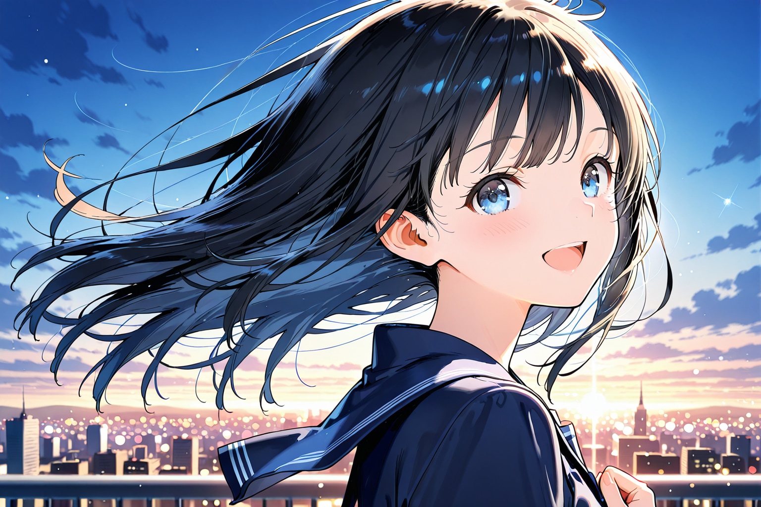 夕陽と美少女(PHOENIX)(20) | の人気AIイラスト・グラビア