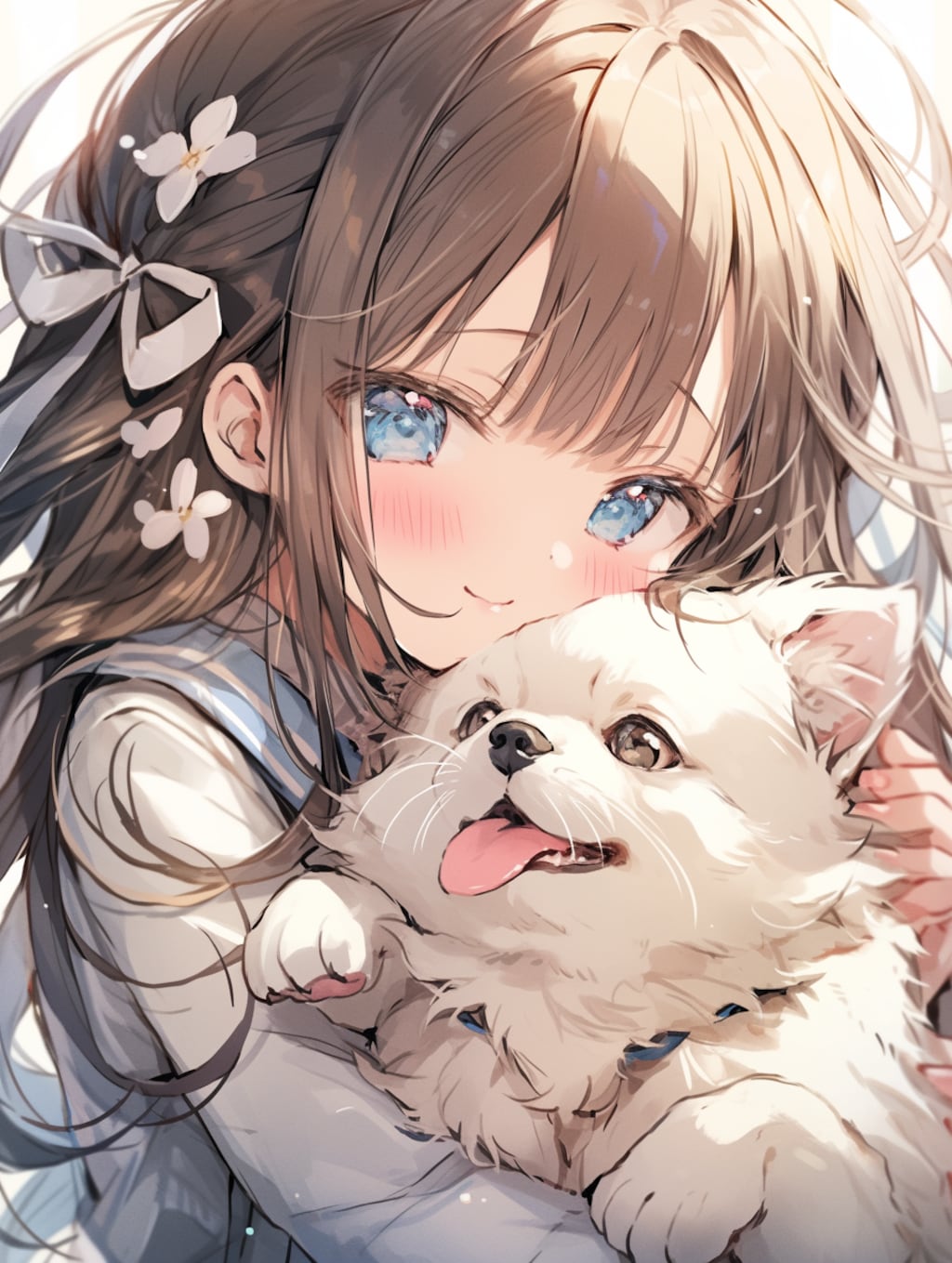 犬と女の子 dog and girl