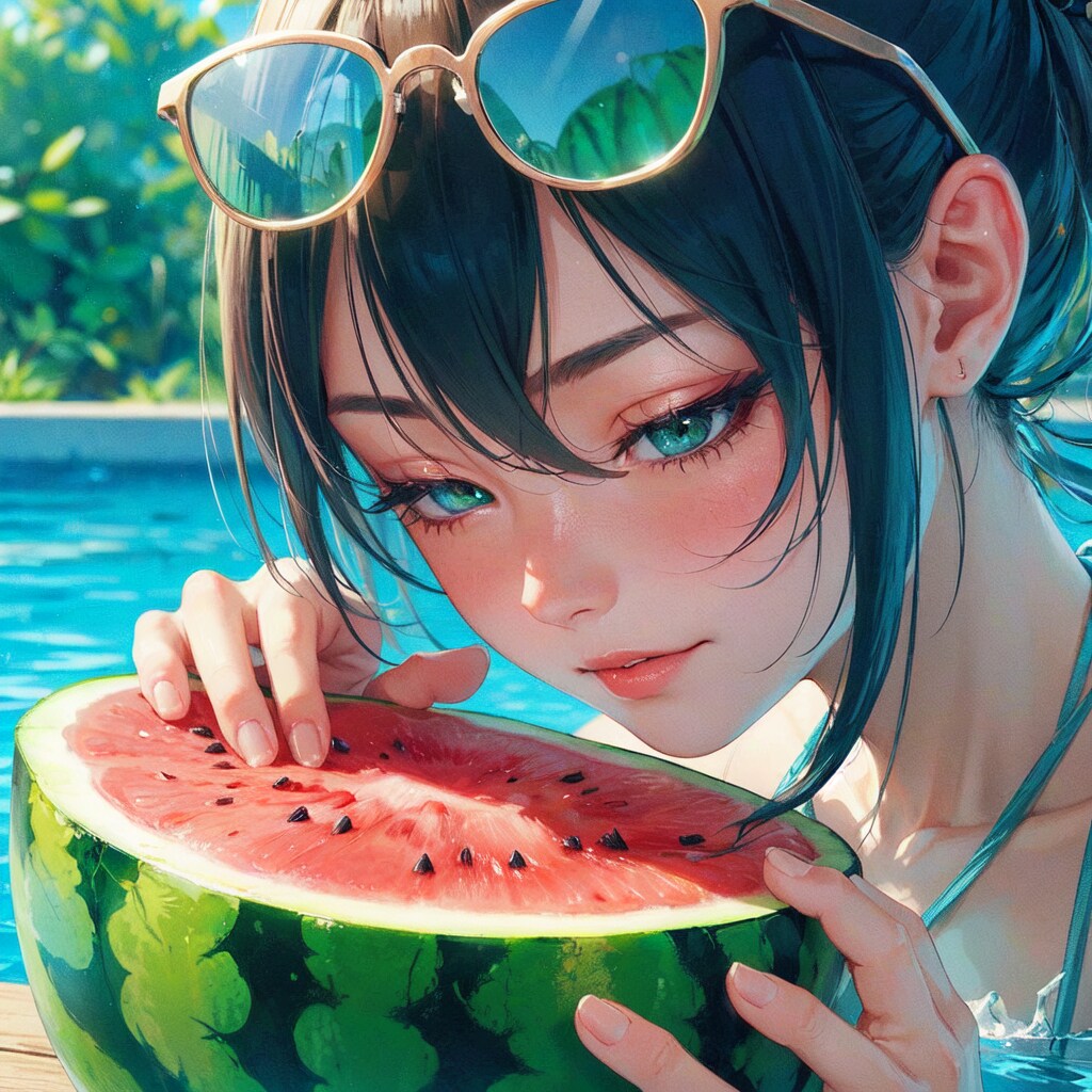 突撃・スイカ祭り。