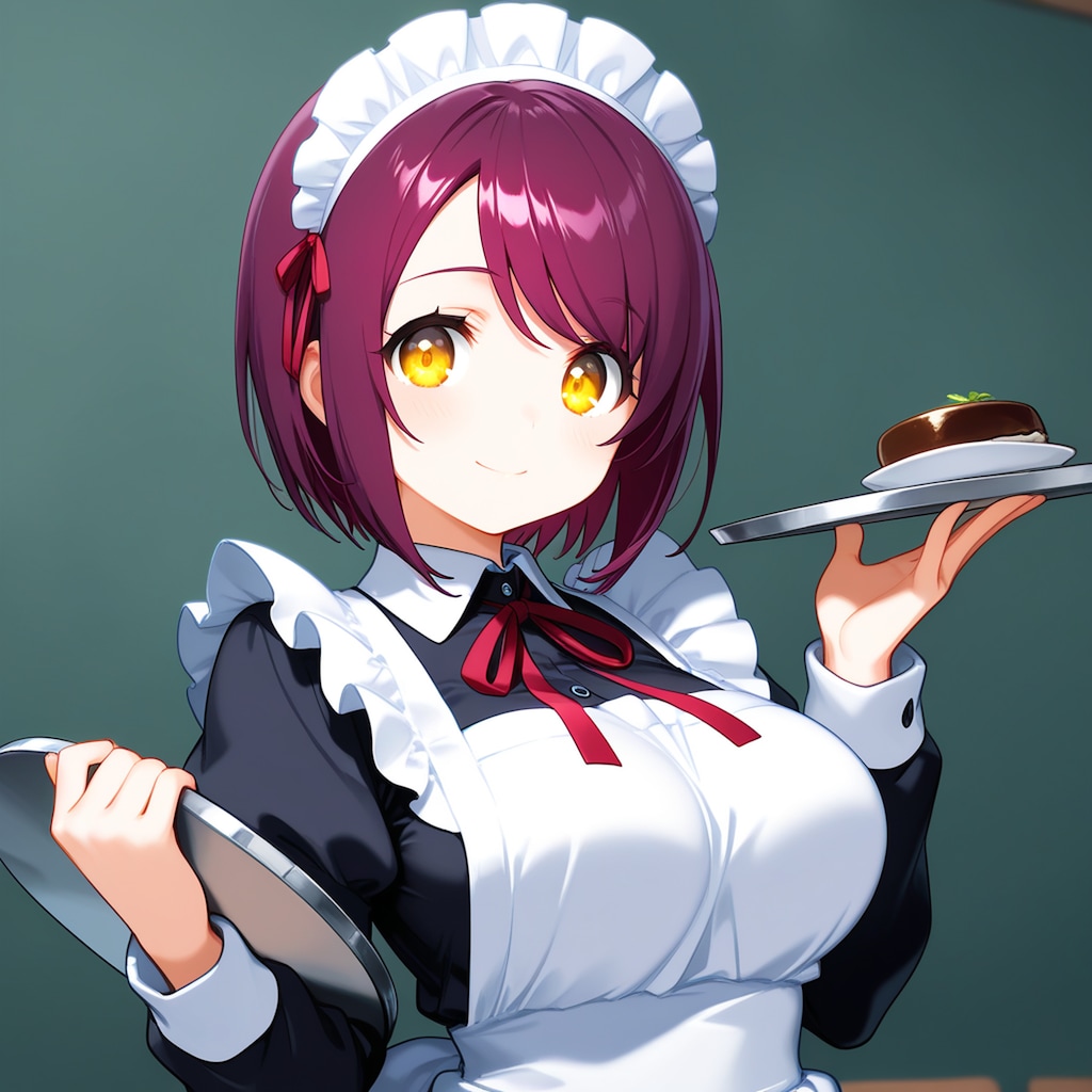 おはようございます（挨拶メイドの芽衣ちゃん）