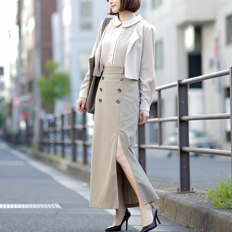 ロングスカートのスナップショット | の人気AIイラスト・グラビア