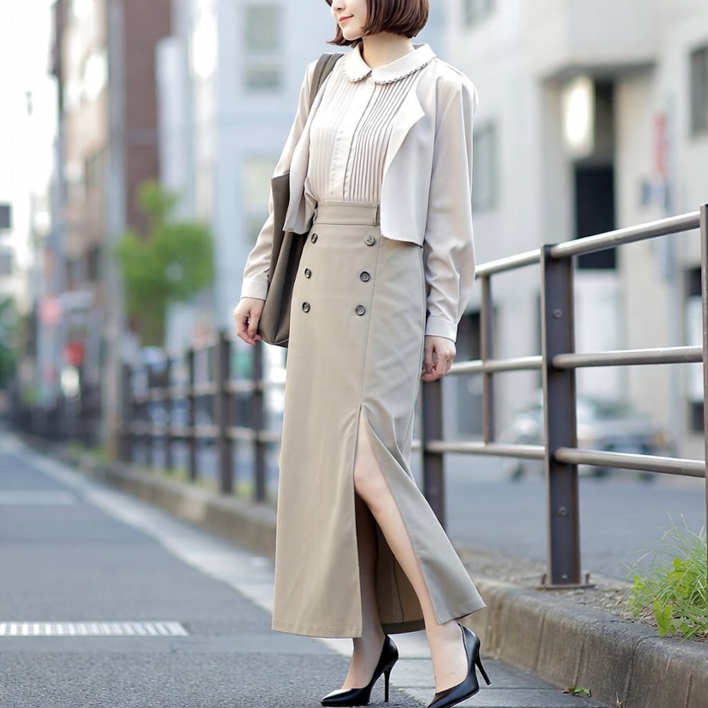 ロングスカートのスナップショット