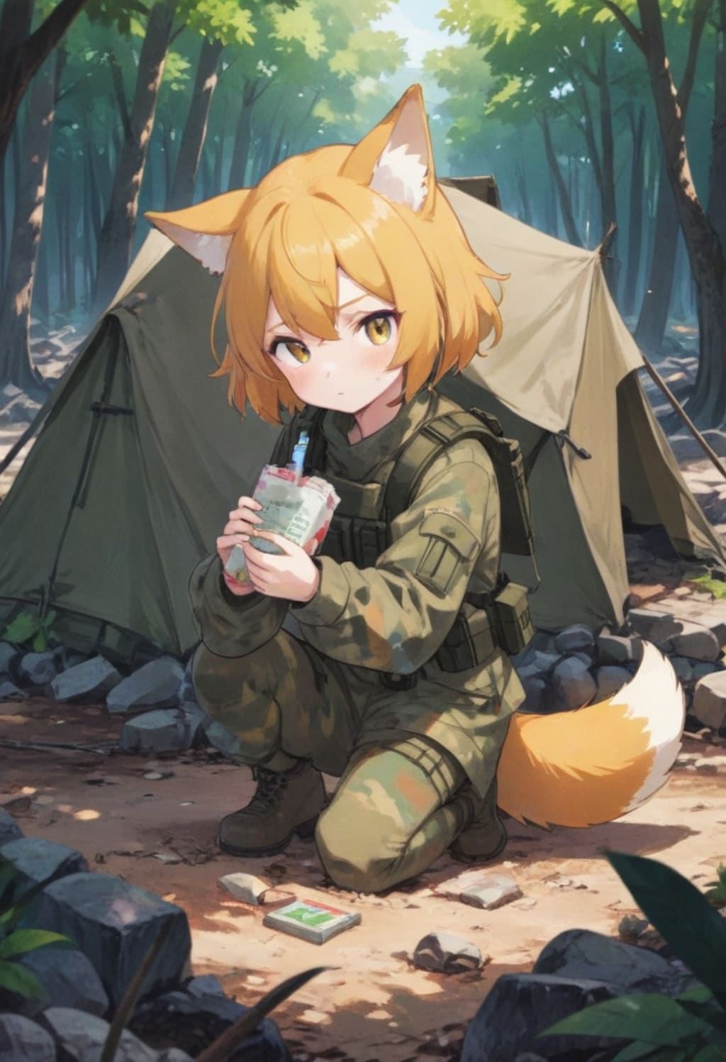 お昼はミリ飯