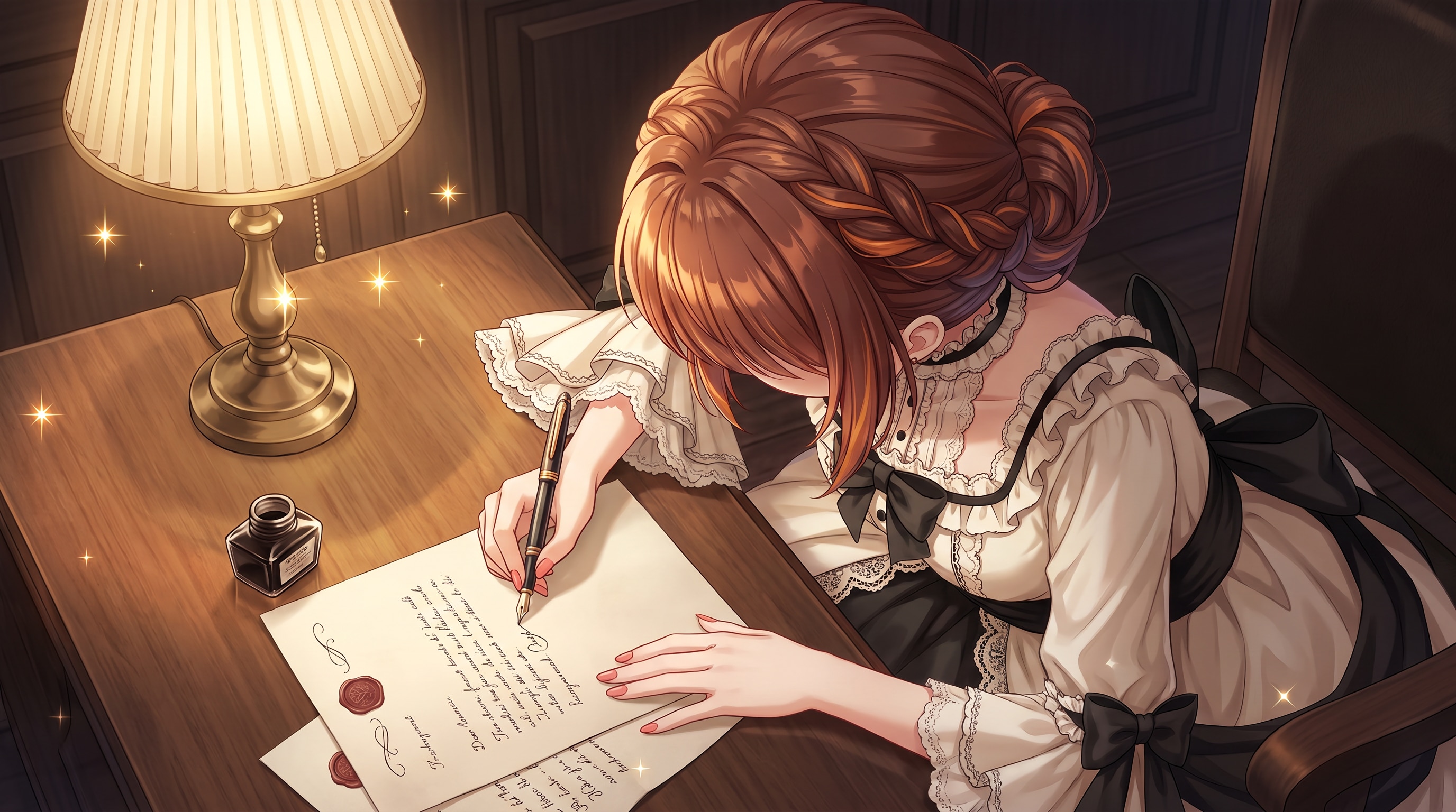 燈影綴る書翰 | の人気AIイラスト・グラビア