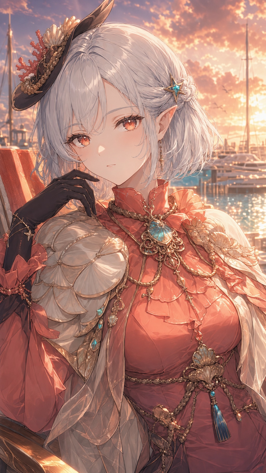 珊瑚色の黄昏、君を待つ｜ピア・ノット