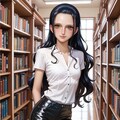 図書室に入り浸る少女ニコロビン 6枚目