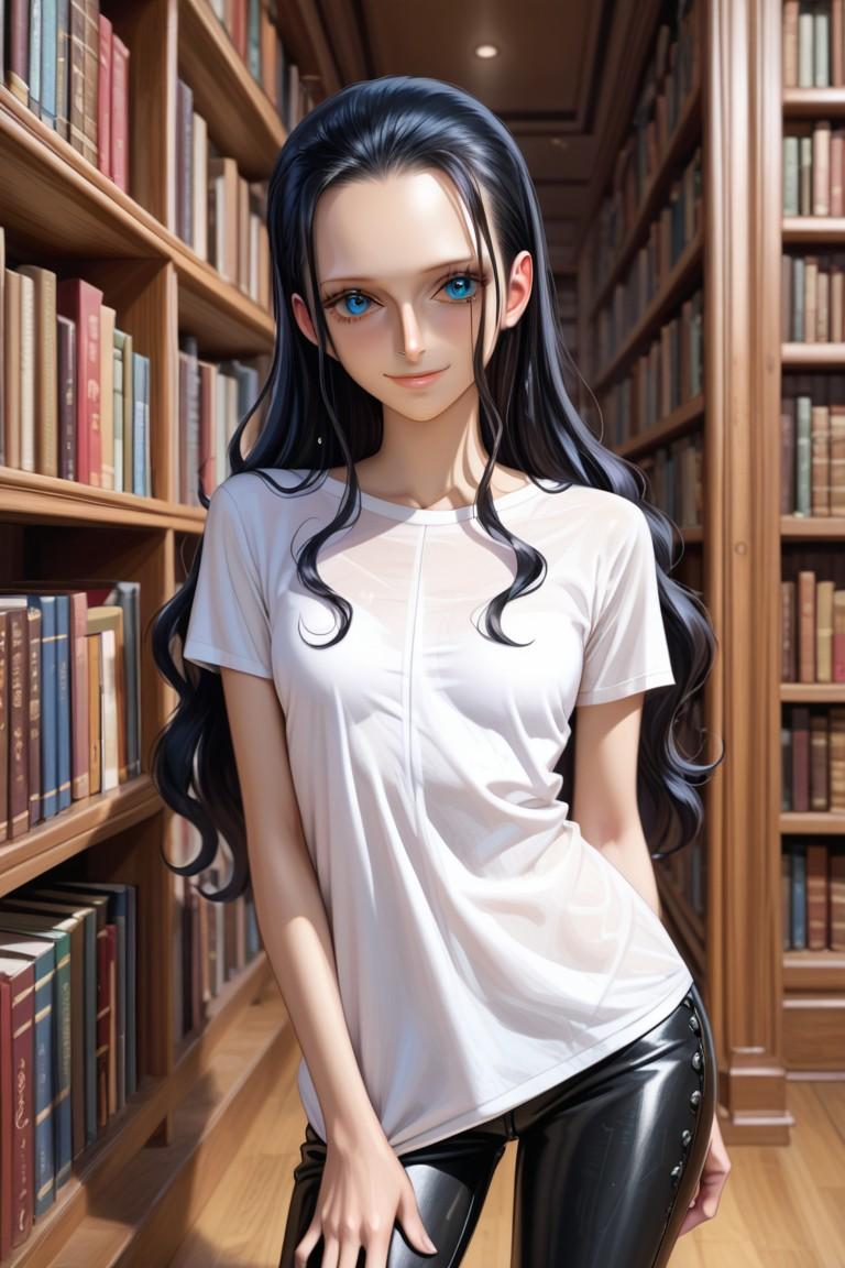 図書室に入り浸る少女ニコロビン