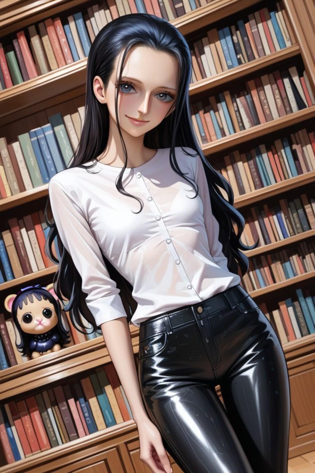 図書室に入り浸る少女ニコロビン