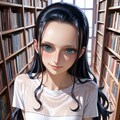 図書室に入り浸る少女ニコロビン 3枚目
