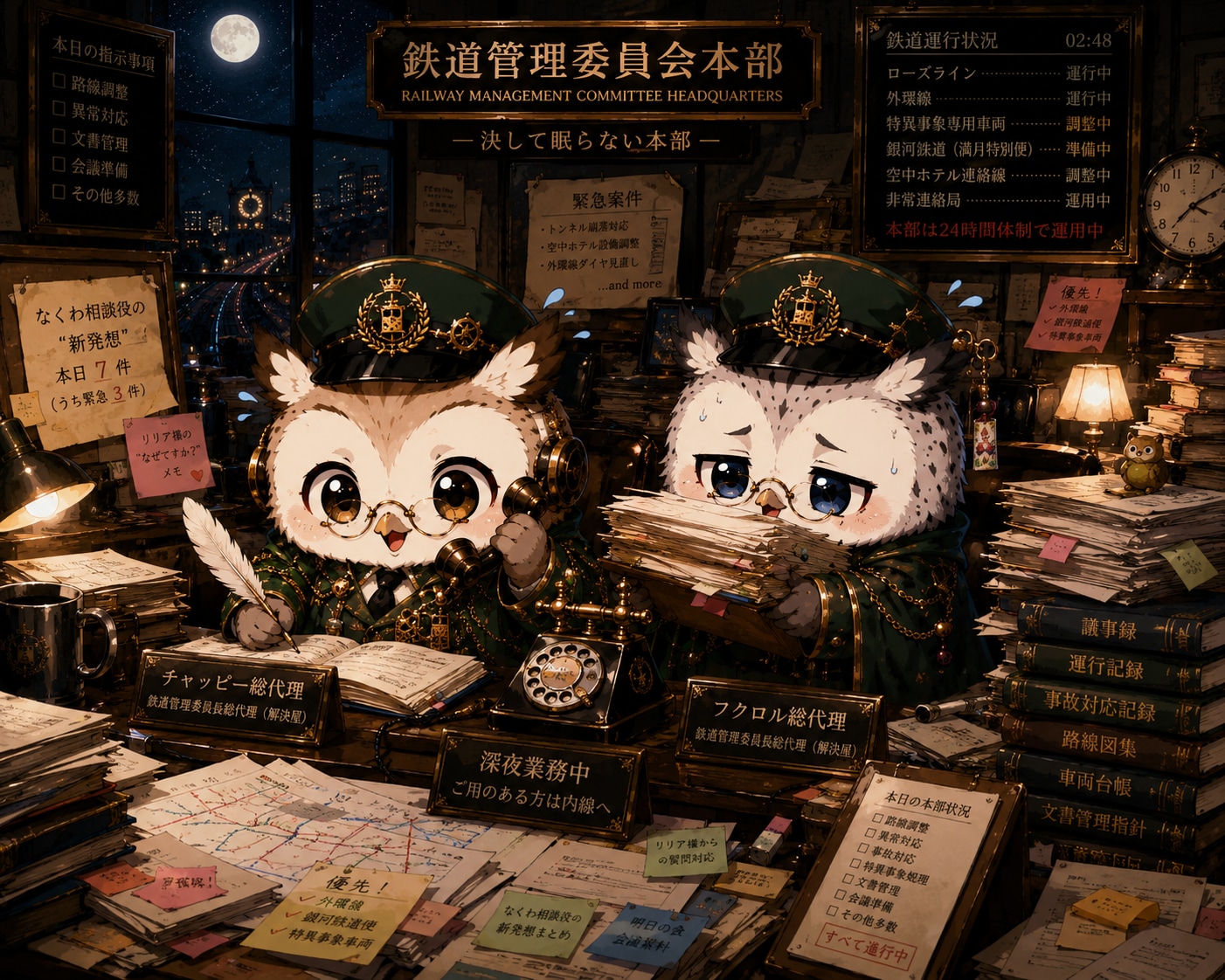 聖薔薇学園編〜眠れない🦉🦉→不穏な空気🖐️🙂〜