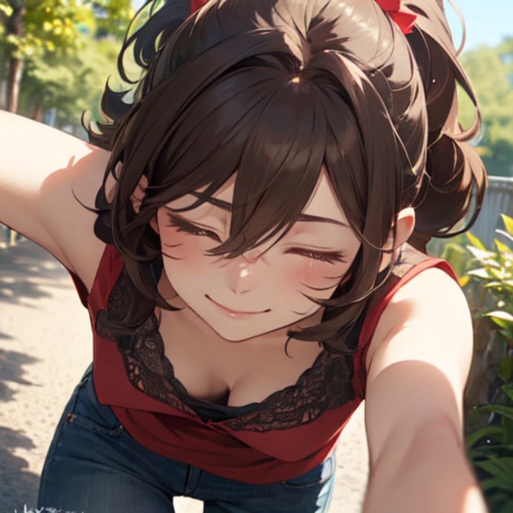 上目遣い？