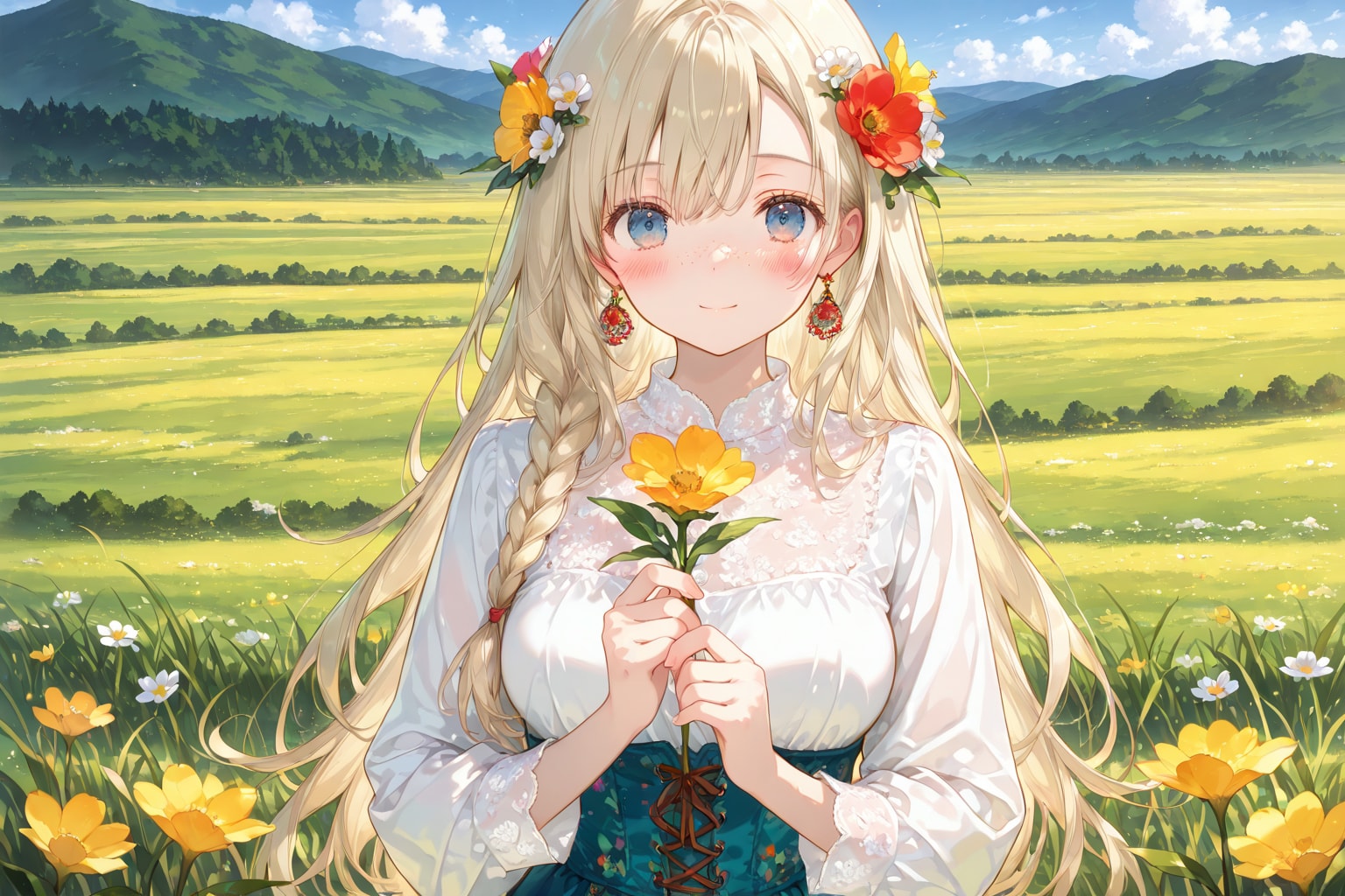 お花あげる | の人気AIイラスト・グラビア