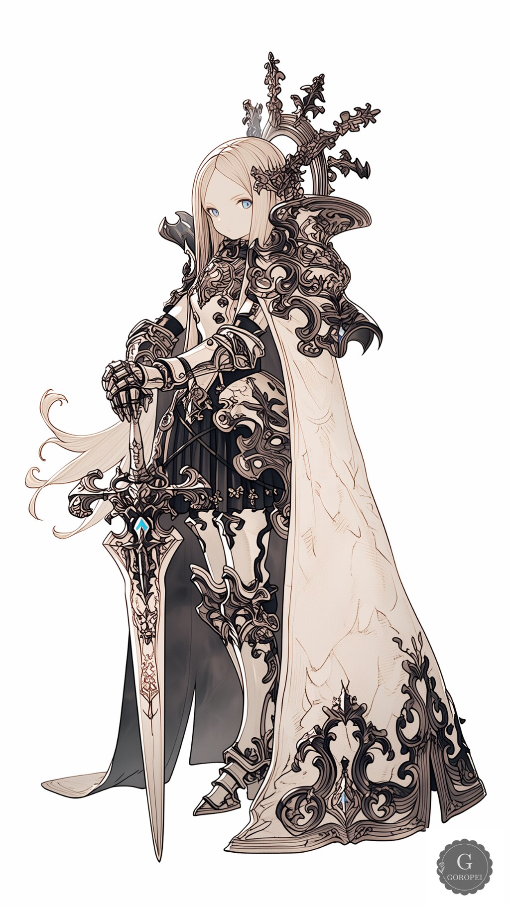 #032【白王の聖剣】王国×ロングソード