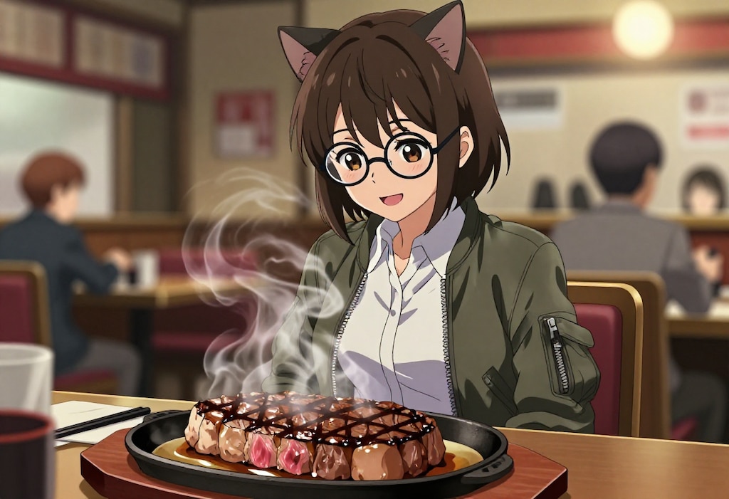 ZIT食堂のステーキ