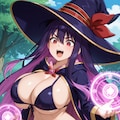 ハレンチ魔法使いイドラのビキニ誘惑🧙‍♀️👙😍 4枚目