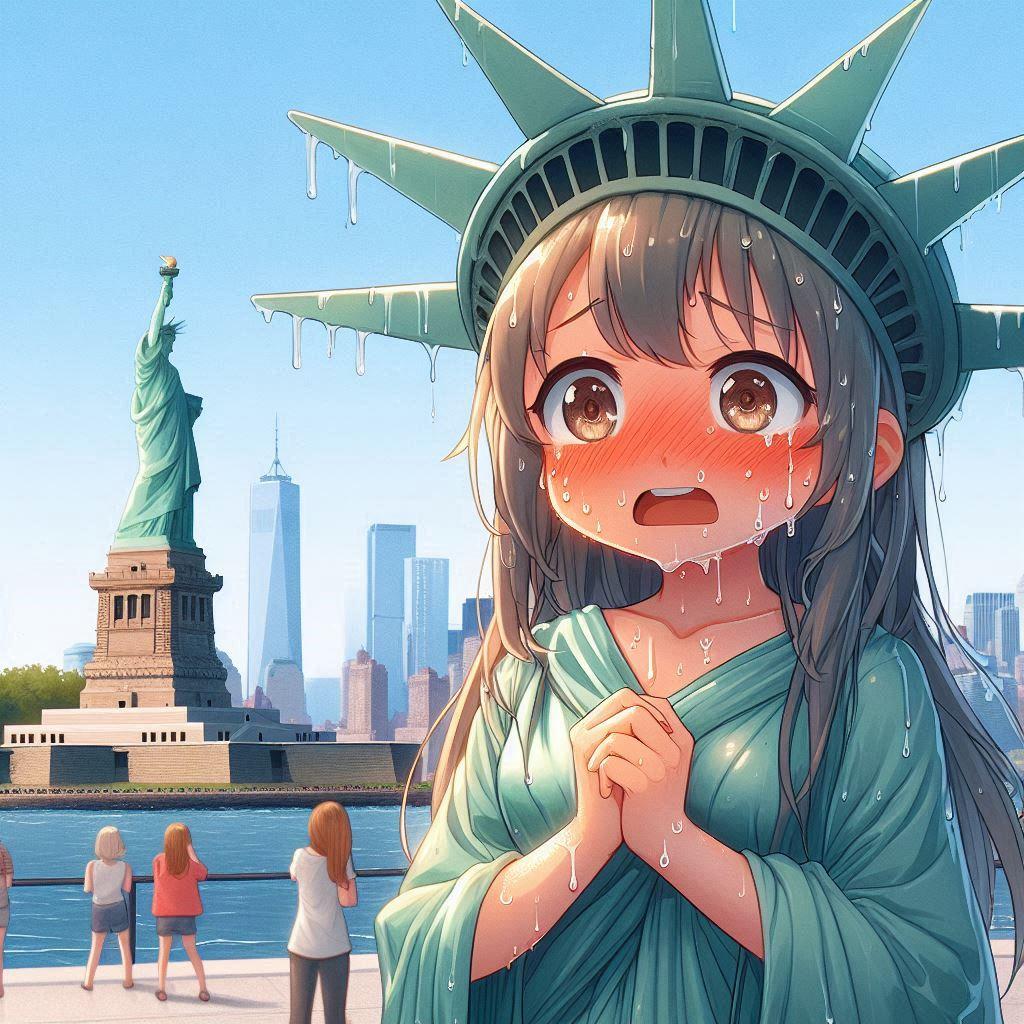 い、いつもみんなに見られて緊張してますぅ・・・。 | の人気AIイラスト・グラビア