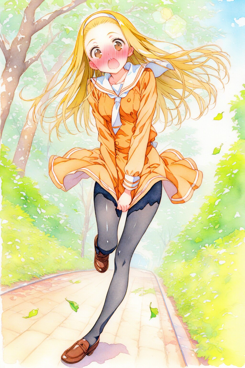 風のイタズラ | の人気AIイラスト・グラビア