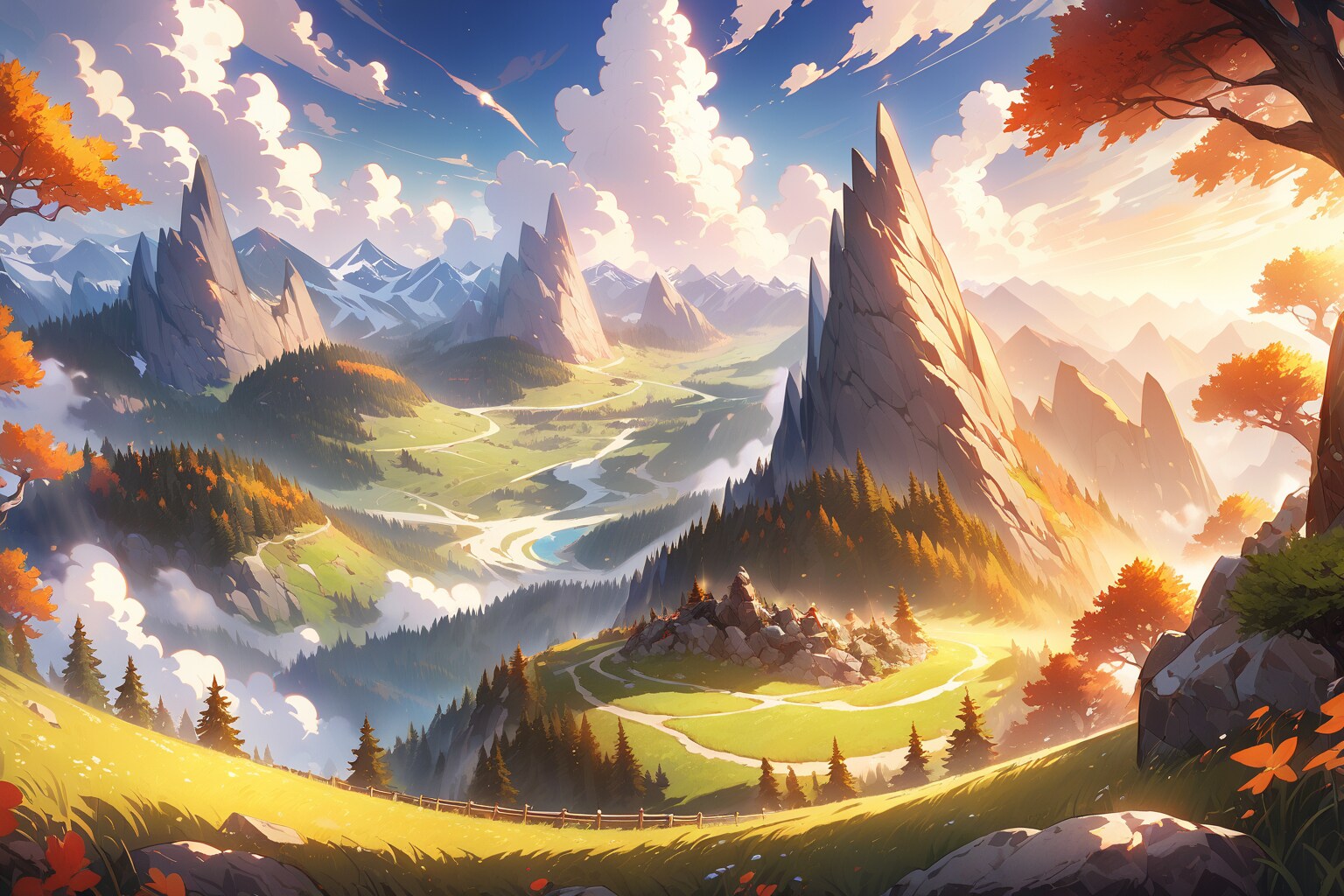 RPG風のフィールド　はじまりの大地