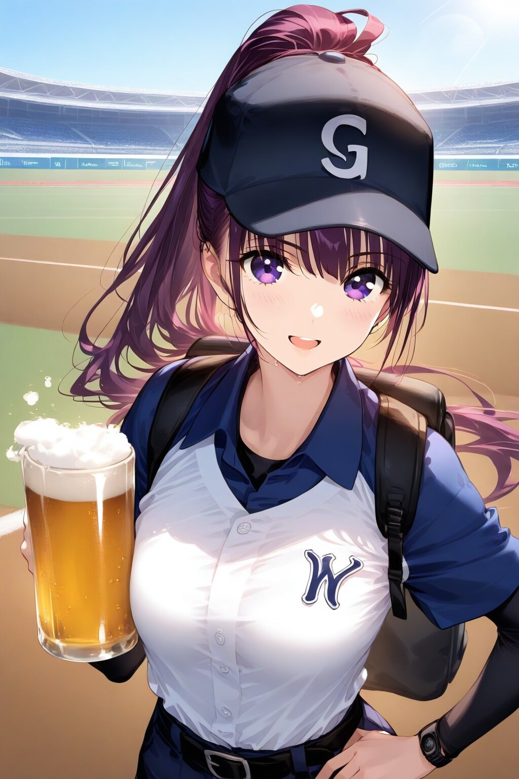 黒帽子の向こうに咲く笑顔