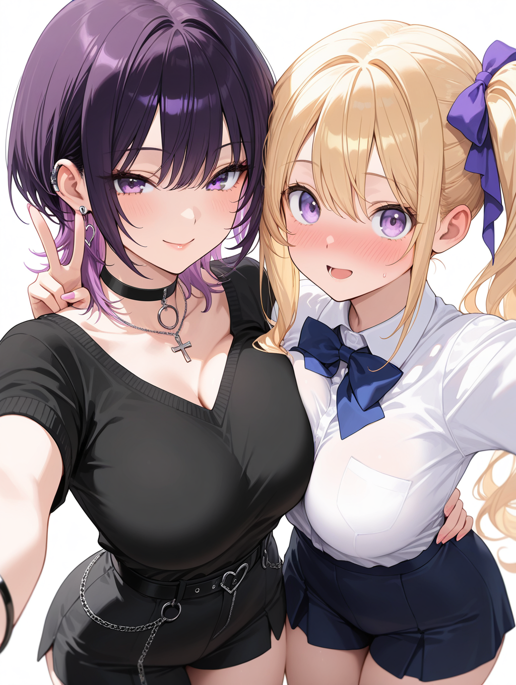 二八蕎麦家のサイドポニーテールちゃんと#あの子と一緒にハイチーズ