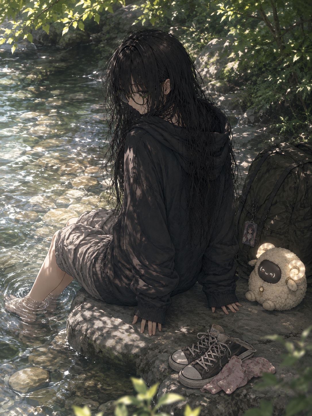 迷子森こよりは、つま先からそっと夏になじむ